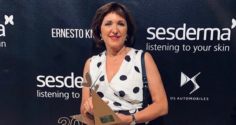 Petra Vega y el Premio mujer de Sesderma 2019